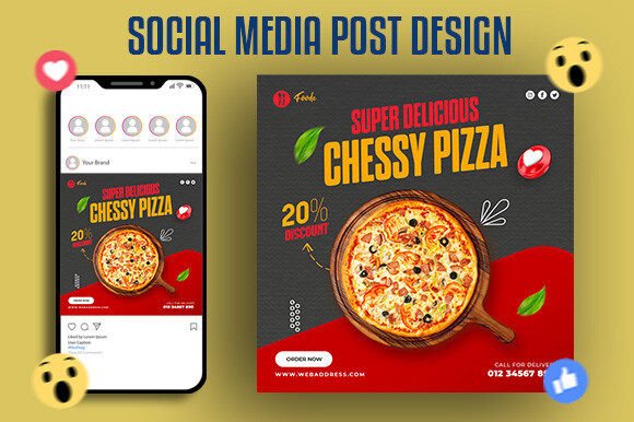 Download Food Menu and Cheese Pizza Post Design - Food Collection