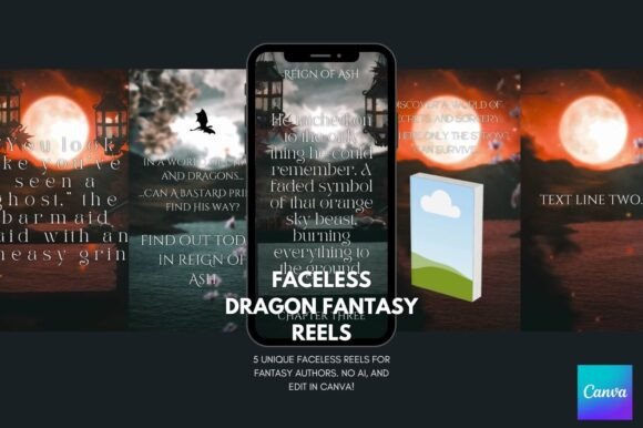 Download Faceless Fantasy Author Reels Canva - Author Collection