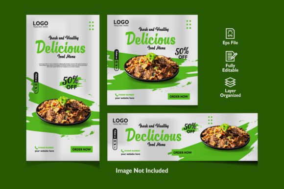 Download Healthy Food Social Media Set Promotion - Food Collection
