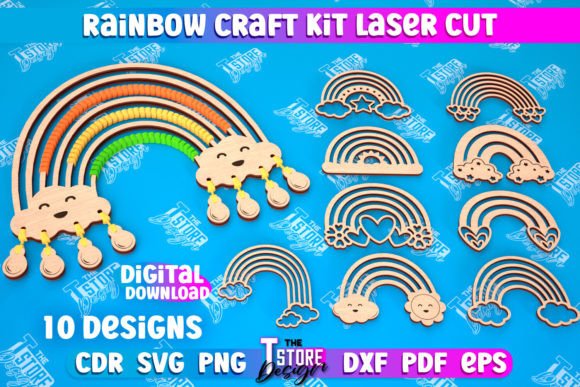 Download Rainbow Craft Kit Bundle | Macrame | CNC - Kit Collection