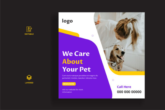 Download Pet Care Social Media Banner Template - Social media banner Collection