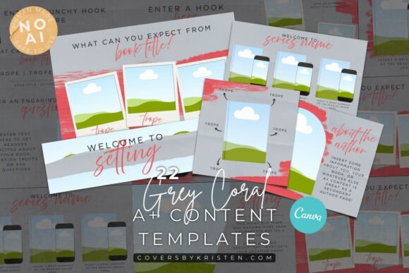 Download Grey a+ Content Author Canva Templates - Author Collection
