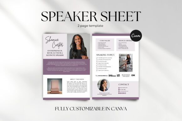 Download Speaker Media Kit Template Speaker Sheet - Kit Collection