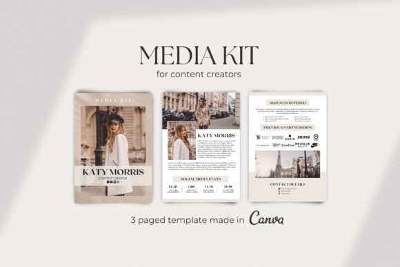Download Media Kit Template for Content Creator - Kit Collection