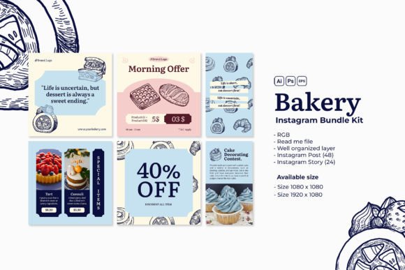 Download Bakery Instagram Kit - Kit Collection