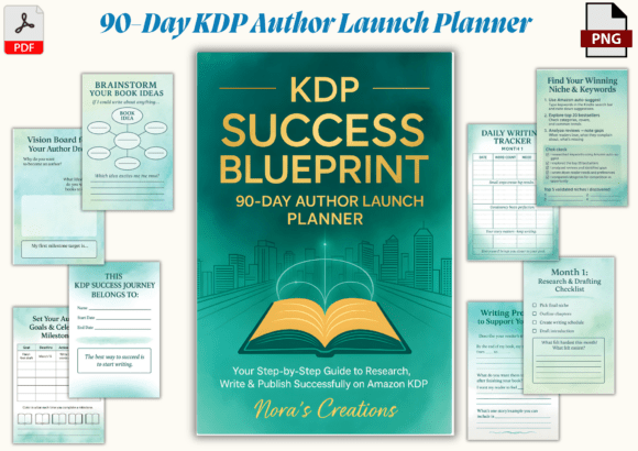 Download 90-Day KDP Author Launch Planner - Author Collection
