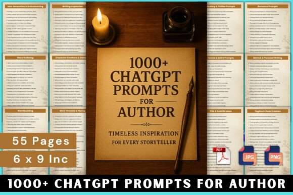 Download 1000+ ChatGPT Prompts for Authors - Author Collection